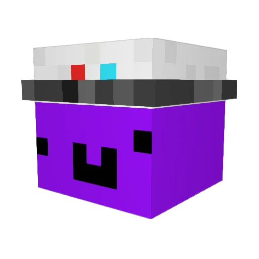 xKalazu Minecraft avatar head, 3D render