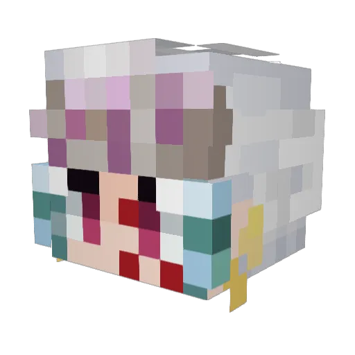 xKanapapa Minecraft avatar head, 3D render