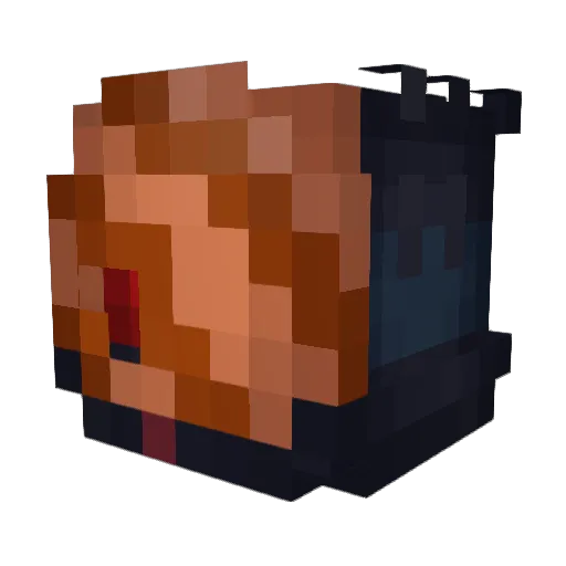 xKanay1 Minecraft avatar head, 3D render