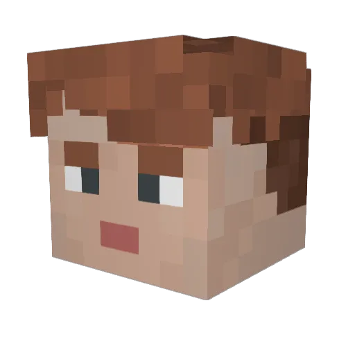 xKapee09 Minecraft avatar head, 3D render