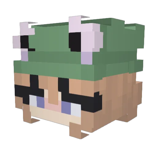 xKarolax Minecraft avatar head, 3D render