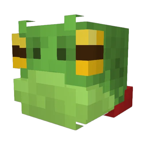 xKatzz Minecraft avatar head, 3D render