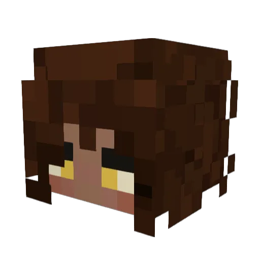 xKayda Minecraft avatar head, 3D render