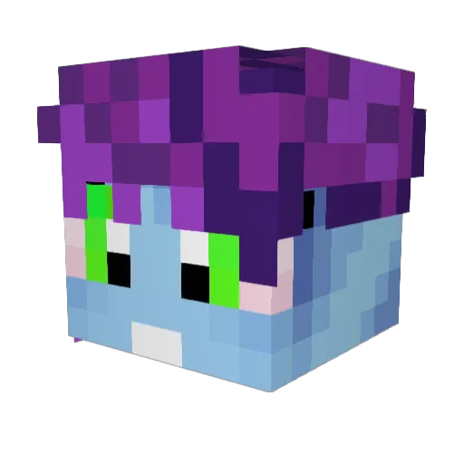 xKayzn Minecraft avatar head, 3D render