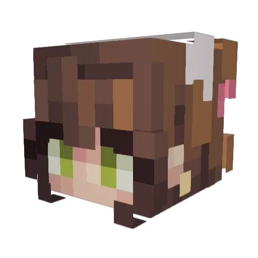 xKeeganXx Minecraft avatar head, 3D render