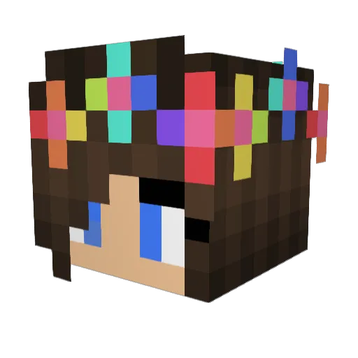 xKeego Minecraft avatar head, 3D render