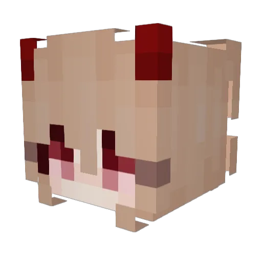 xKeksl Minecraft avatar head, 3D render