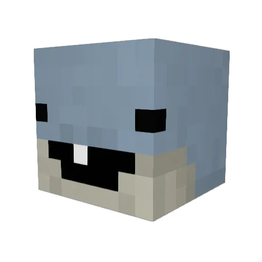 xKena_ Minecraft avatar head, 3D render