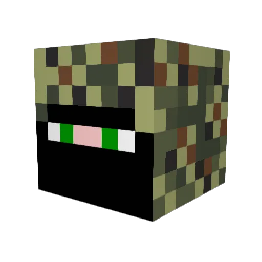 xKeshix Minecraft avatar head, 3D render