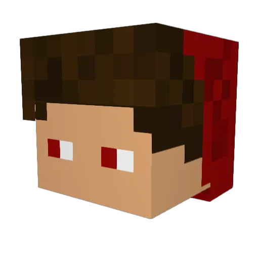 xKexo Minecraft avatar head, 3D render