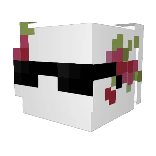xKeyKey Minecraft avatar head, 3D render