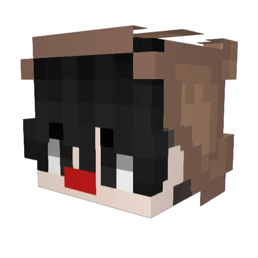 xKezv Minecraft avatar head, 3D render