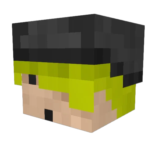 xKilometer Minecraft avatar head, 3D render