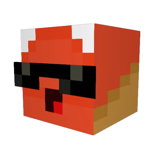 xKimBo Minecraft avatar head, 3D render