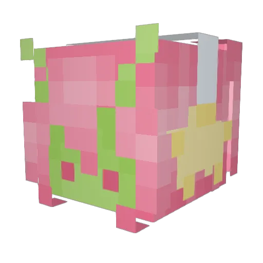 xKimiii Minecraft avatar head, 3D render