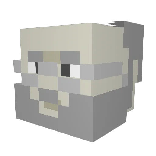 xKingChewy Minecraft avatar head, 3D render