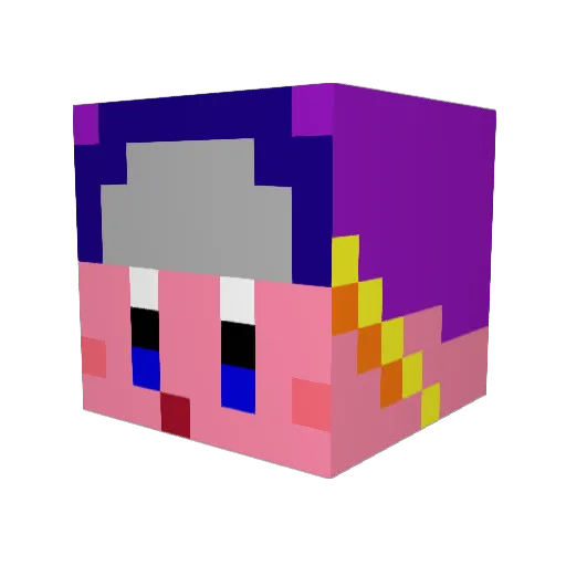 xKirbyy Minecraft avatar head, 3D render