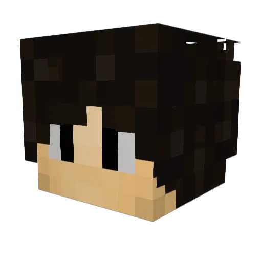 xKlekz Minecraft avatar head, 3D render