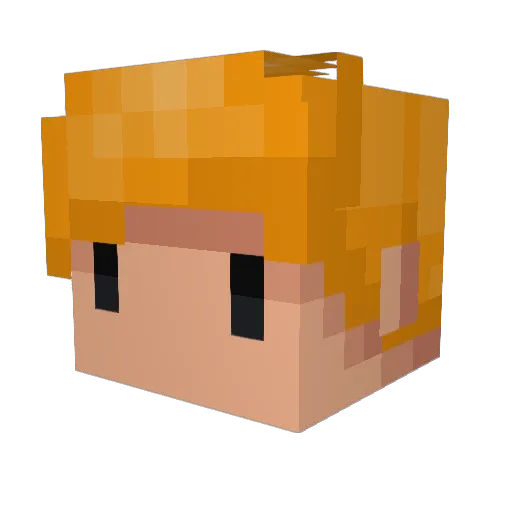 xKnotti Minecraft avatar head, 3D render