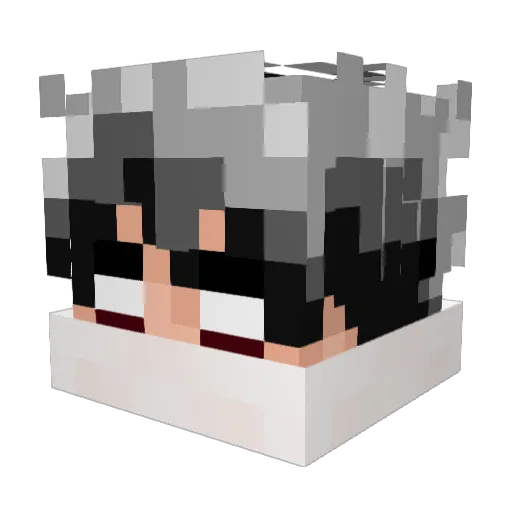 xKokain Minecraft avatar head, 3D render