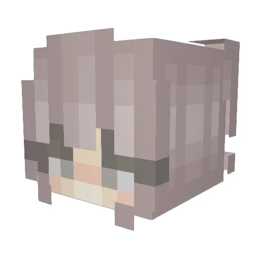 xKooqie Minecraft avatar head, 3D render