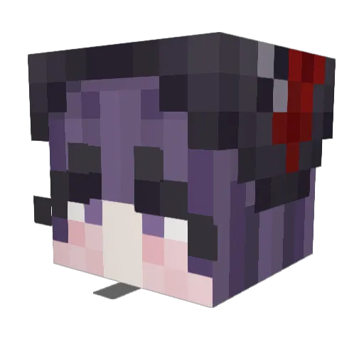 xKoriaaaa Minecraft avatar head, 3D render