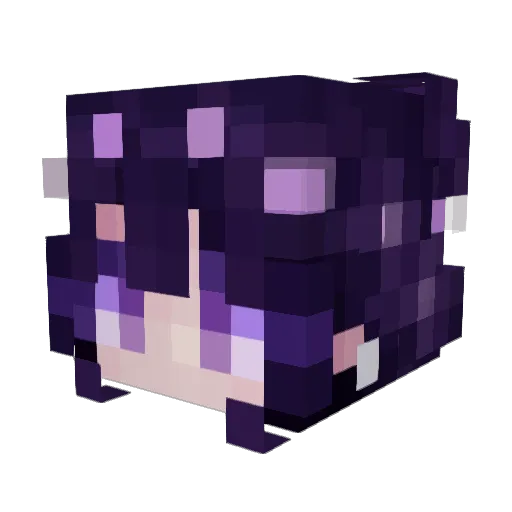 xKrovodx Minecraft avatar head, 3D render
