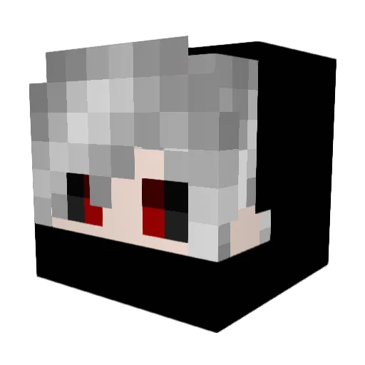 xKrylo Minecraft avatar head, 3D render
