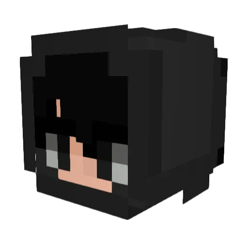 xKub1o_ Minecraft avatar head, 3D render
