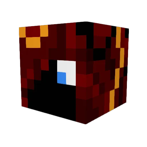 xKubeusz Minecraft avatar head, 3D render