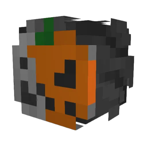 xKuroe02 Minecraft avatar head, 3D render