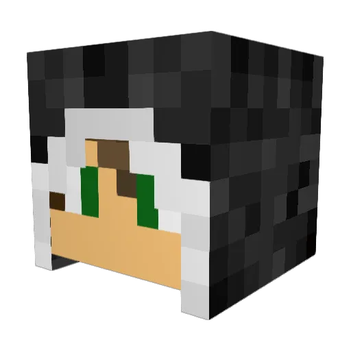 xKyddyngs Minecraft avatar head, 3D render