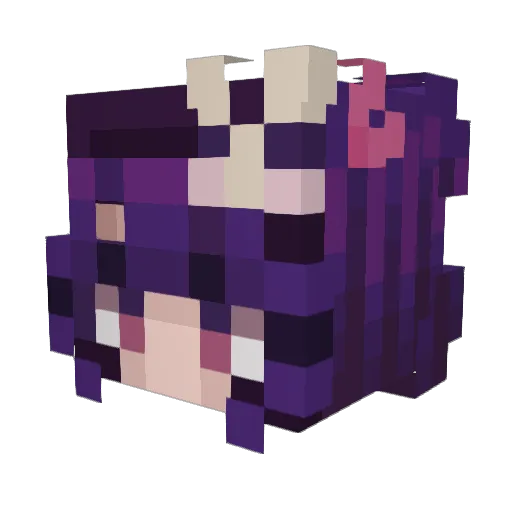xKyrik Minecraft avatar head, 3D render