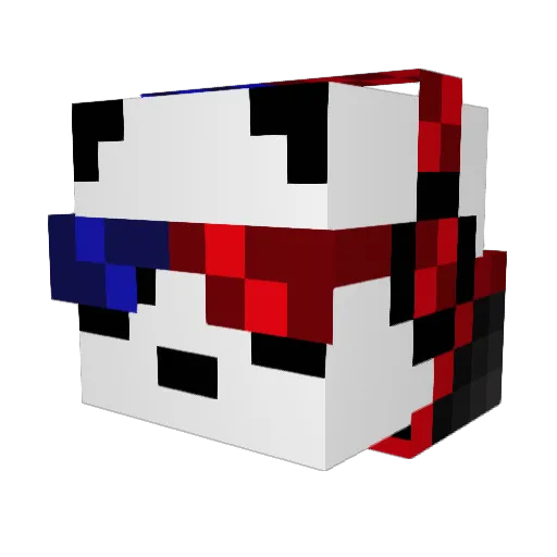 xLAP0x Minecraft avatar head, 3D render