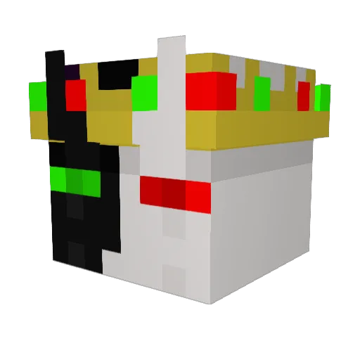 xLAROKIx Minecraft avatar head, 3D render