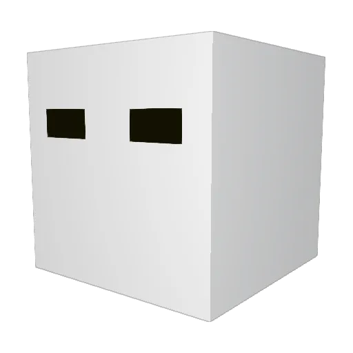 xLE0NAS Minecraft avatar head, 3D render