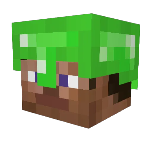 xLURKZx Minecraft avatar head, 3D render