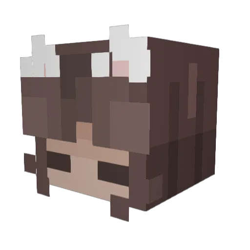 xLacedHeartx Minecraft avatar head, 3D render
