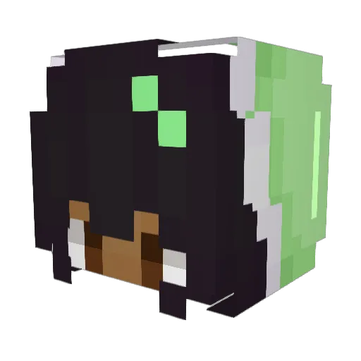 xLadyGrimx Minecraft avatar head, 3D render