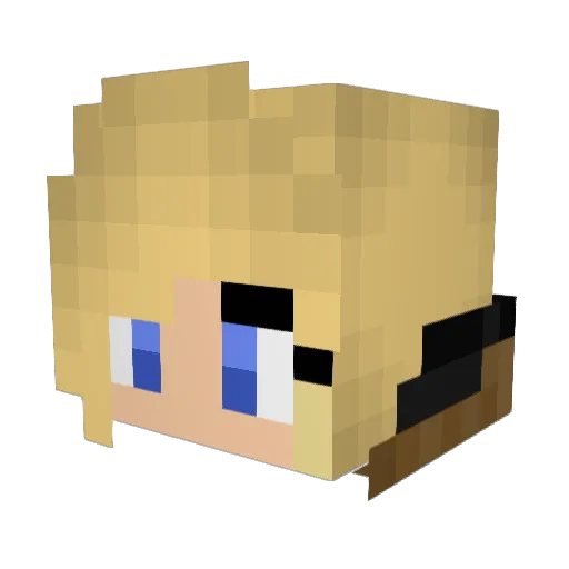 xLadyNova Minecraft avatar head, 3D render