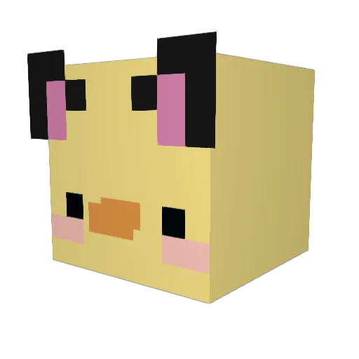 xLadyRozenx Minecraft avatar head, 3D render