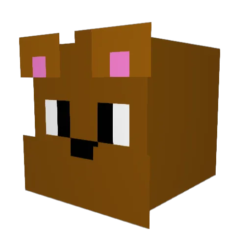 xLarso Minecraft avatar head, 3D render