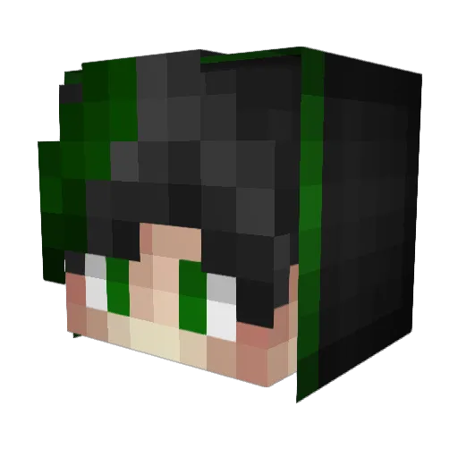xLaunch_YT Minecraft avatar head, 3D render