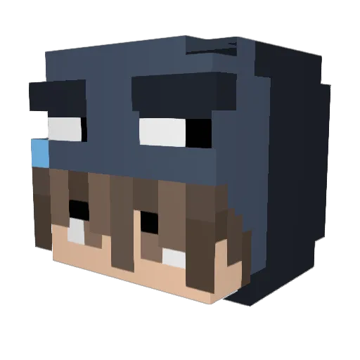 xLeAdnan_ Minecraft avatar head, 3D render