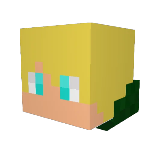 xLeO_s Minecraft avatar head, 3D render
