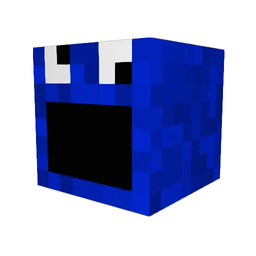 xLeery Minecraft avatar head, 3D render