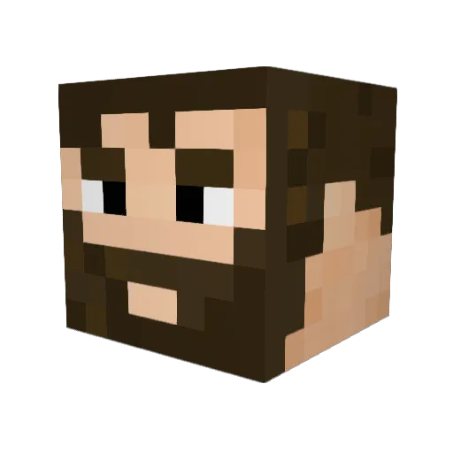 xLegendL Minecraft avatar head, 3D render