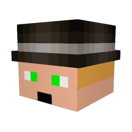 xLegendofZeldax Minecraft avatar head, 3D render