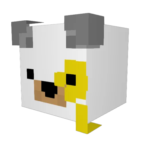 xLenuz Minecraft avatar head, 3D render