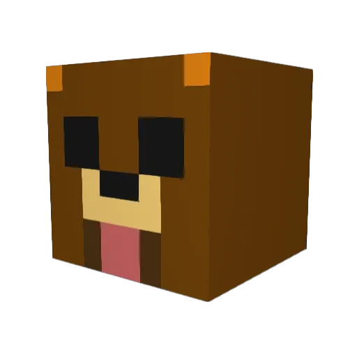 xLerider Minecraft avatar head, 3D render